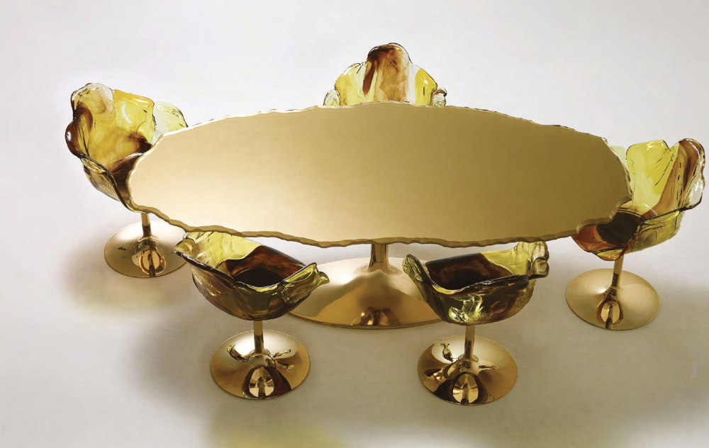 ELLA GOLD CHAIR BY JACOPO FOGGINI.