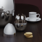 MOOD coffee silver plated espresso spoon set.