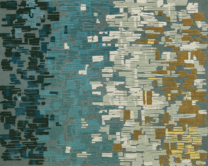 SECRET CAVERN I RUG OF 98% WOOL AND 2 % SILK BY EDWARD FIELDS STUDIO