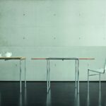 JEAN table designed by  EILEEN GRAY 1929. 65/130x70x70cm