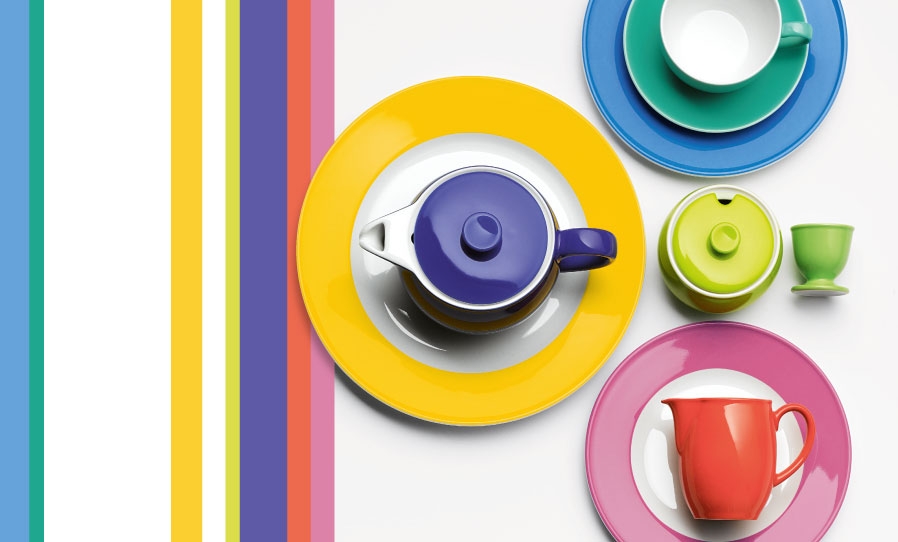 PORCELAIN TABLEWARE SOLID COLOR - MADE IN GERMANY