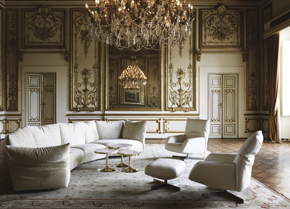 STANDARD sofa by FRANCESCO BINFAR√â. Classic is, by definition, timeless: this is one of the elements that Edra introduces into its vision of interior architecture.