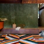 RICOCHET I RUG OF 81% WOOL AND 19% DULL SILK BY EDWARD FIELDS