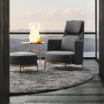 TAPE berg√®re and footstool by NENDO