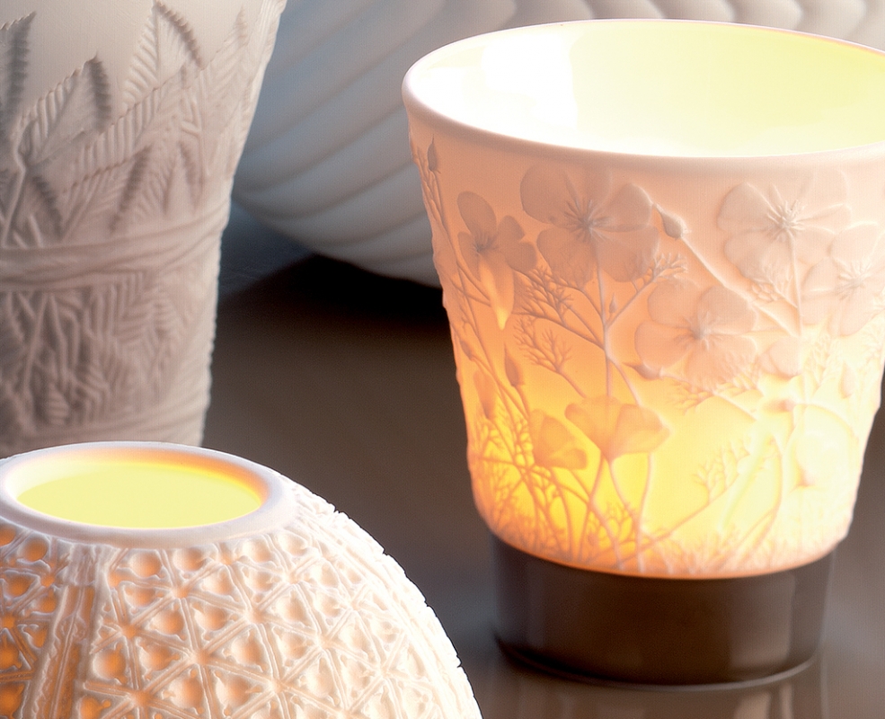 PORCELAIN VOTIVELIGHT CANDLE AND VOTIVE TUMBLER LITHOPHANIES