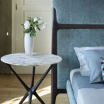 CROIX DE BOIS side table by DRAW STUDIO.