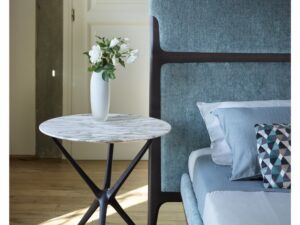 CROIX DE BOIS side table by DRAW STUDIO.