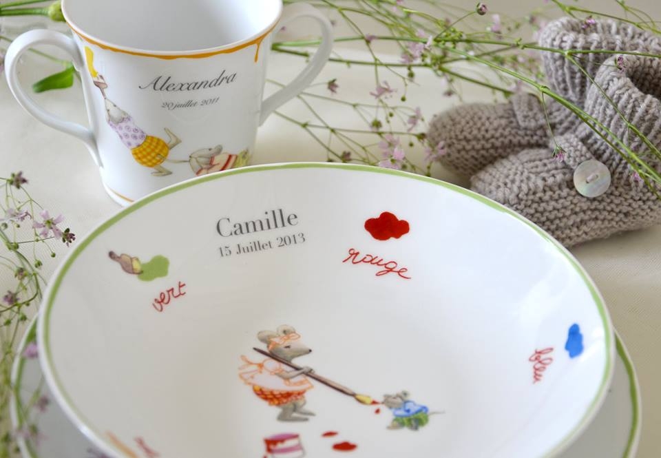 PORCELAIN TABLEWARE SOURICETTES FOR KIDS