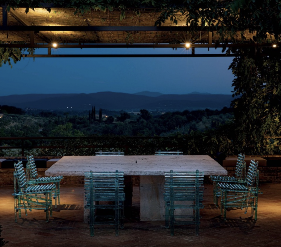 A'MARE the new outdoor collection designed by  JACOPO FOGGINI.  His  work on polycarbonate, was born in an unexpected context. Jacopo took that material, and reinterpreted it, gave it a second life, making it, thanks to the collaboration with Edra, refined objects of art rather than furniture.
