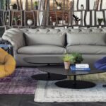 BOHEMIAN SOFA BY PATRICIA URQUIOLA, TAKE A LINE FOR A WALK ARMCHAIR BY ALFREDO H√ÑBERLI, BOHEMIAN ARMCHAIR AND PHOENIX LOW TABLE BY PATRICIA URQUIOLA, TERRERIA BOOKCASE BY ARCHEA ASSOCIATI - WATERGATE HOTEL, WASHINGTON, USA, 2016