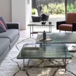WAVES COLLECTION OF COFFEE-TABLES IN DV GLASS BY LUDOVICA + ROBERTO PALOMBA