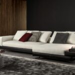 WHITE SADDLE-HIDE seating system by RODOLFO DORDONI