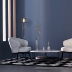 MORTON chairs family designed by SEBASTIAN HERKNER. The fine dining version of MORTON is identical in design to the other members of the MORTON family, with a pocket-spring core and a layered polymousse structure, the fine dining chair is painstakingly handcrafted with the highest quality upholstery material. The sweeping backrest arcs far forward, segueing gently into an armrest. Like the MORTON Chair, the fine dining version is also available with wooden legs or ‚Äì for aesthetic lightness ‚Äì with black grey powder-coated metal legs and swivel mechanism.