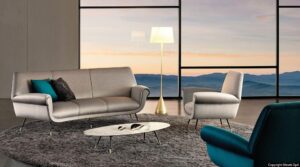 ALBERT angled sofa by GIGI RADICE. Minotti Historic Archive