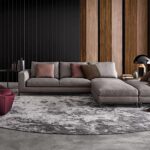 ANDERSEN sofa and ottoman by RODOLFO DORDONI