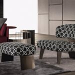 CREED WOOD armchair and footstool by RODOLFO DORDONI