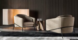 FIL NOIR armchair by CHRISTOPHE DELCOURT