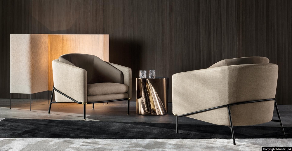 FIL NOIR armchair by CHRISTOPHE DELCOURT