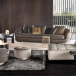 JACQUES high armchair and ottoman by RODOLFO DORDONI