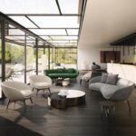 RUSSELL angled sofa by RODOLFO DORDONI