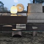 WEDGE coffee table by NENDO, designed in 2019