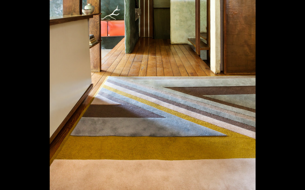 ZIG ZAG I RUG OF 100% WOOL BY EDWARD FIELDS